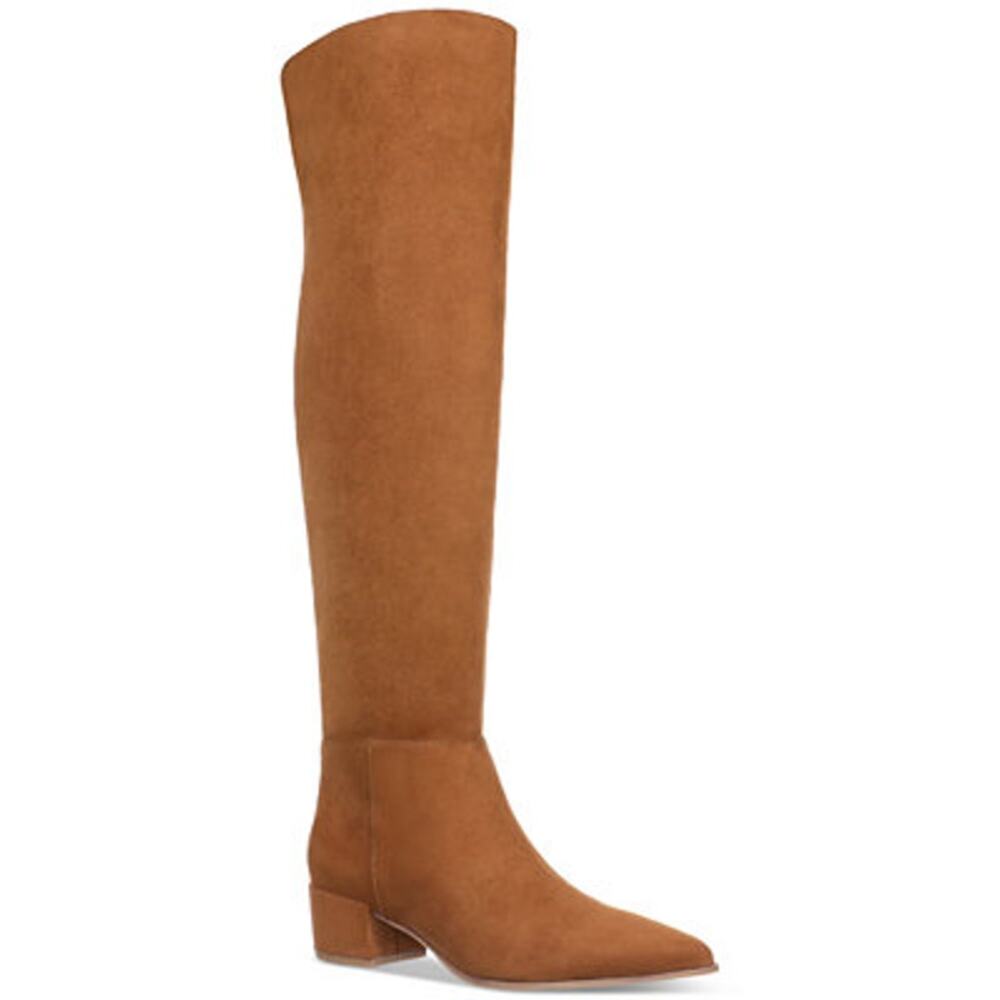 On 34th Gabriella Cognac Block Heel Over The Knee Boots 7.5